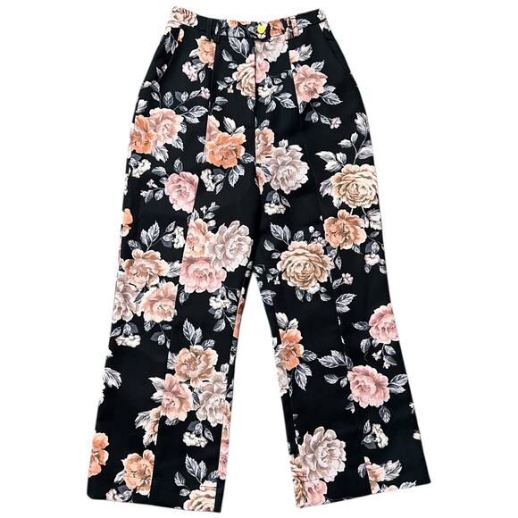 NWOT Keepsake the Label Atomic Floral Cropped Pants Black - XS - Picture 4 of 13
